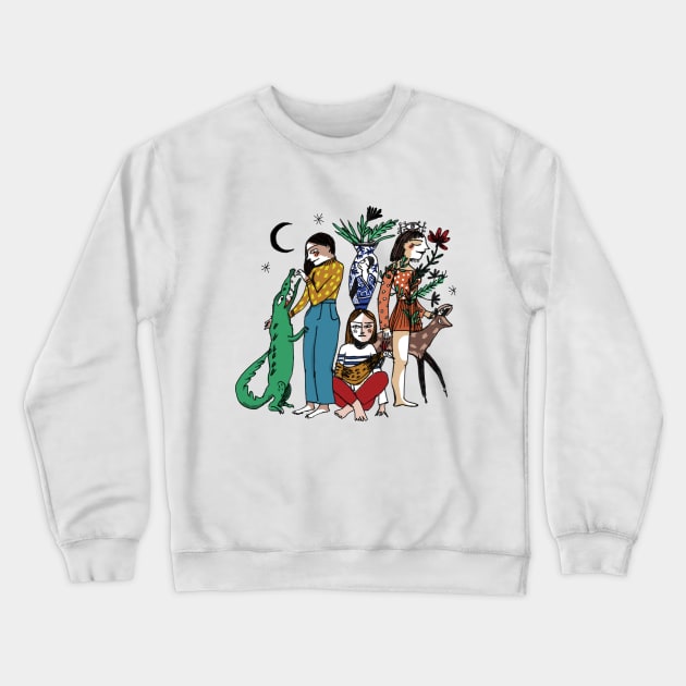 Three Graces Crewneck Sweatshirt by lindsaygrime